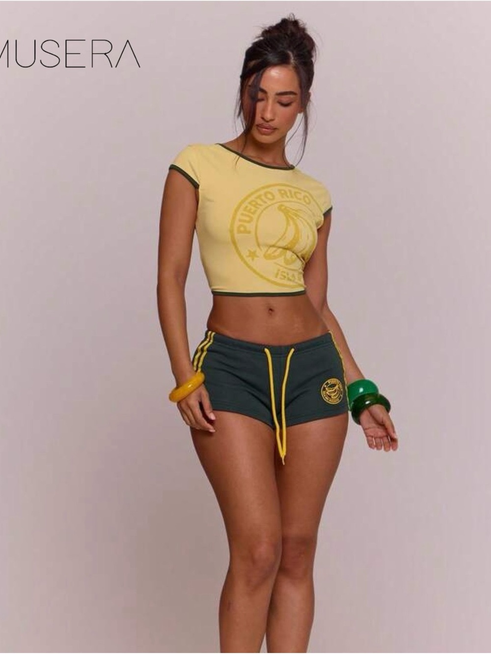Musera Dark Green Athletic Shorts , Super cheeky. 70% Cotton NWT size medium